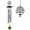 WOODSTOCK CHIMES Signature Collection, Crystal Tree of Life Chime, 19 in. Silver Wind Chime WFTE