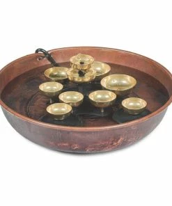 WOODSTOCK CHIMES Signature 6 in. Woodstock Water Bell Fountain Brass Fountain Bell WWBF2